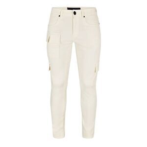 Criminal Damage Mens Utility Denim Slim Jeans / Off White